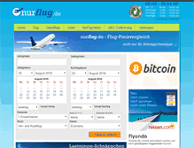 Tablet Screenshot of nurflug.de